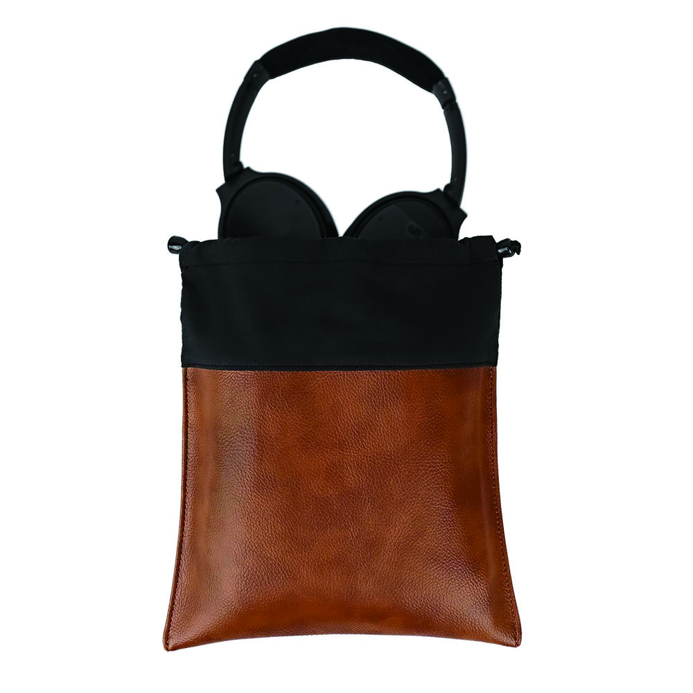 Headphones PU Carrying Bag, Universal Headphone Protection Pouch/Portable Travel Bag