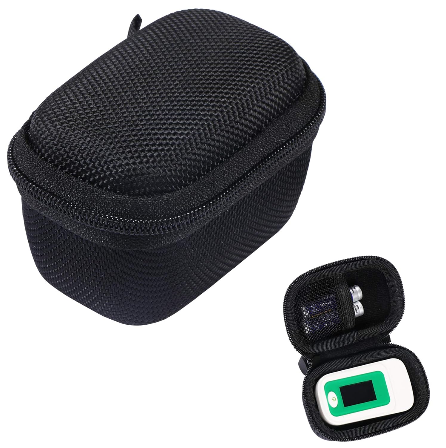 Hard Case for Pulse Oximeters - Compatible with Innovo/Santamedical/Concord (Black)