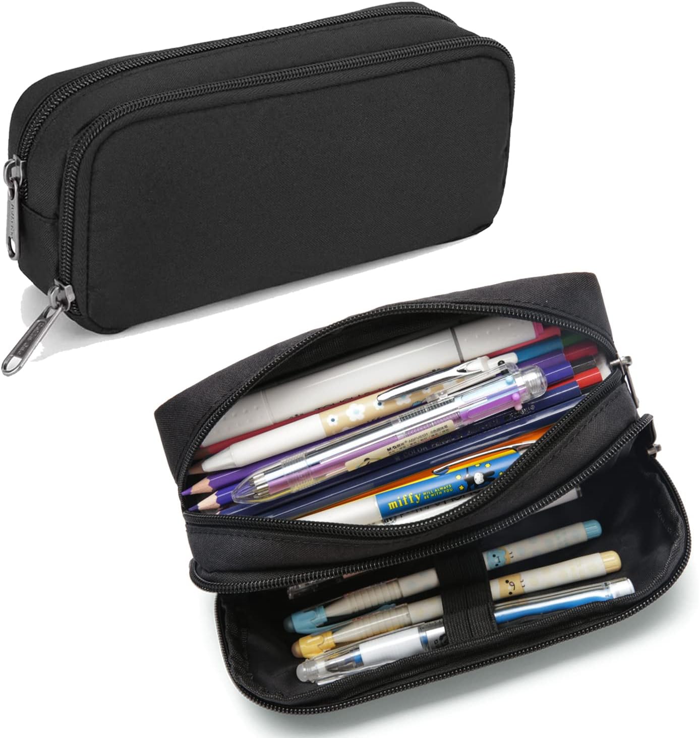 Pencil Case Large Capacity Pencil Pouch Aesthetic Pen Bag Office Stationery Organizer 