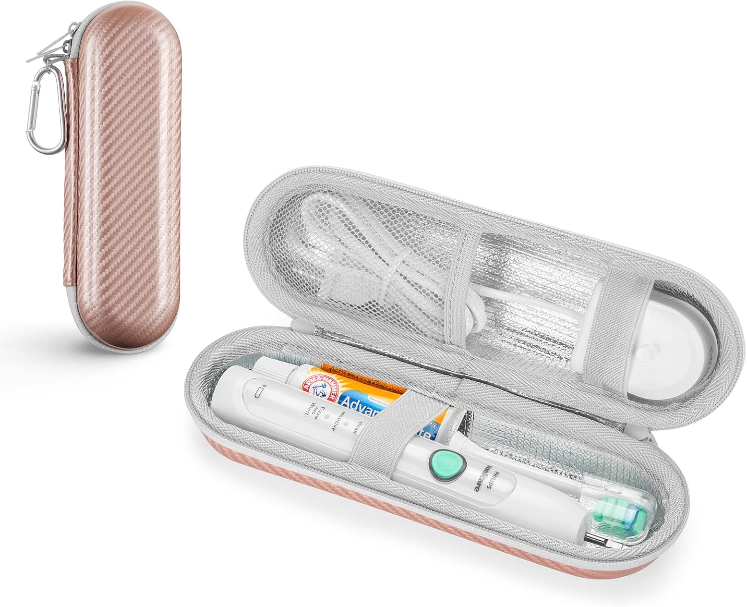 Hard EVA Travel Case for Oral-B Pro and Philips Sonicare Electric Toothbrushes