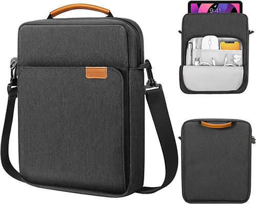 Tablet Sleeve Bag,Fits with New iPad Pro M4 & Air M2 2024 Handle Carrying Case Black &Gray