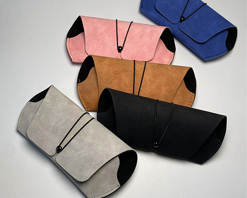 Suede String Closure Glasses Pouch | Custom Storage Cases Factory Wholesale Eyewear Bag