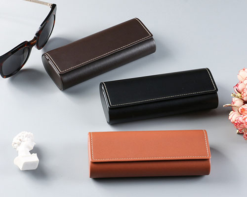 Luxury Classic Brown Hard Shell Glasses Case | Custom Logo OEM Eyeglasses Packaging Factory
