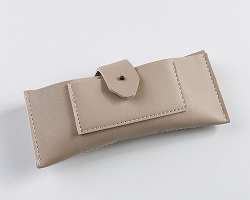 Wholesale Custom Soft PU Leather Glasses Pouch | OEM ODM Slim Eyeglasses Protection Sleeve