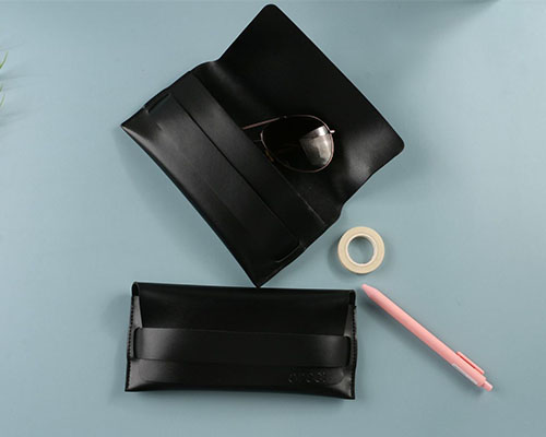 Wholesale Custom Envelope PU Leather Glasses Pouch | OEM ODM Slim Sunglasses Sleeve Case