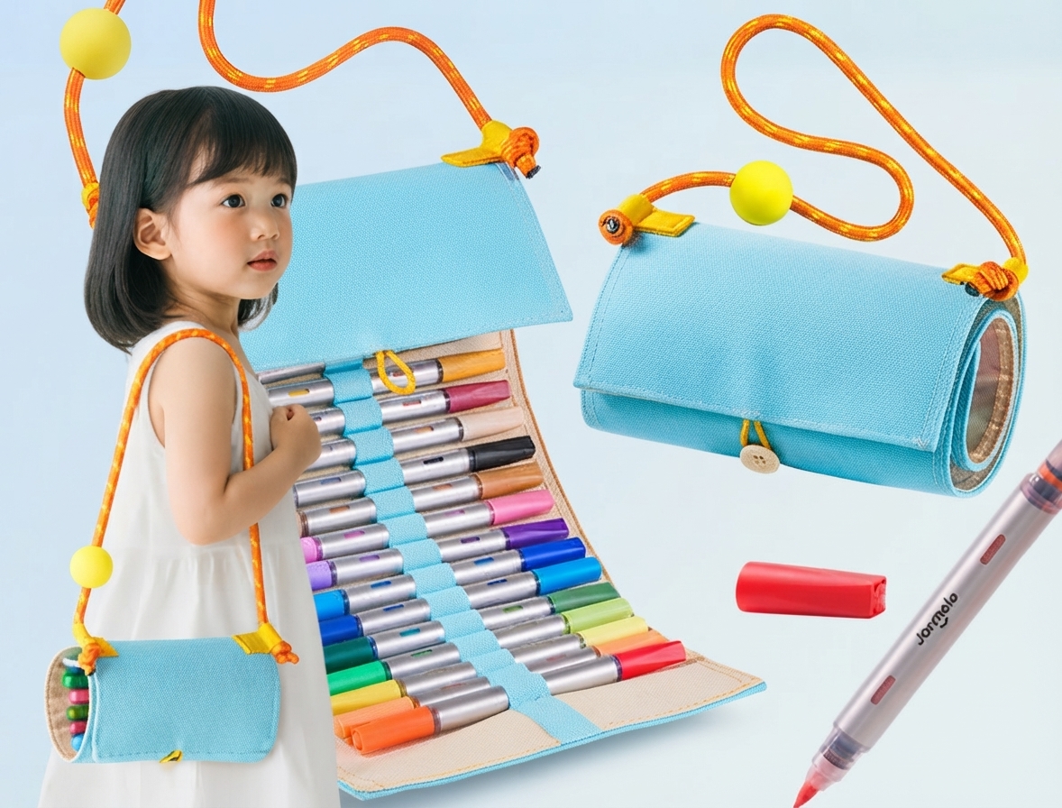 Why Smart Marker Brands Are Upgrading to Custom Roll-Up Storage Pouches?