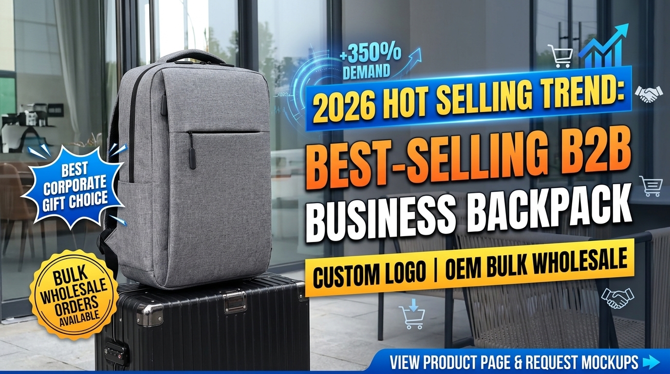 Top-Trending Corporate Gift: High-Demand Custom Laptop Backpacks with USB Charging Ports