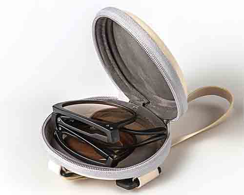 Custom Round EVA Hard Case for Foldable Sunglasses & Eyewear Storage